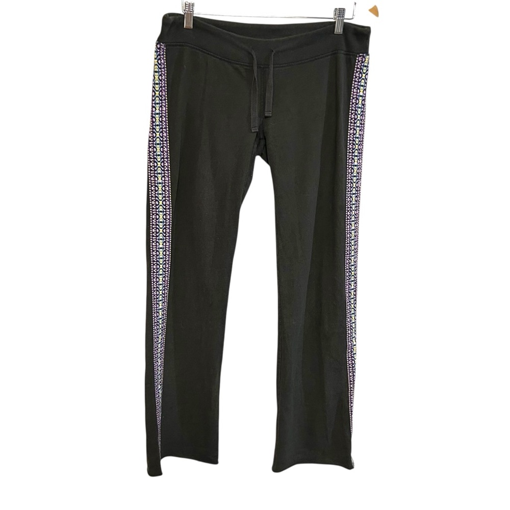 Lucky brand S-L sweatpants “hippie” butt embroidery side trim wide leg Y2K boho - Picture 15 of 16